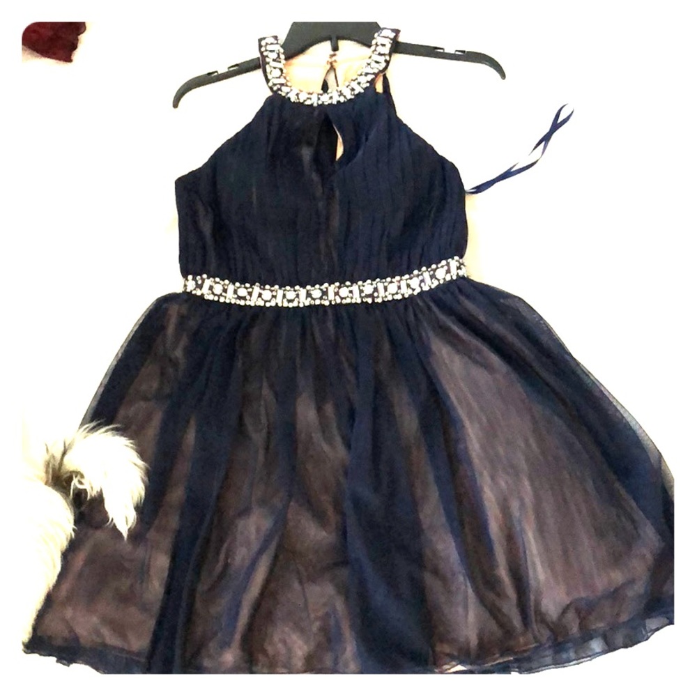 Size 5 navy blue and Cream color short